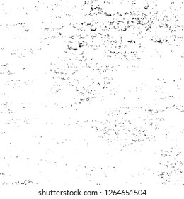 Vector grunge overlay texture. Black and white background. Abstract monochrome image includes a faded effect in dark tones