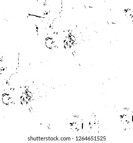 Vector grunge overlay texture. Black and white background. Abstract monochrome image includes a faded effect in dark tones