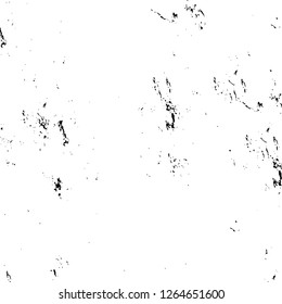 Vector grunge overlay texture. Black and white background. Abstract monochrome image includes a faded effect in dark tones
