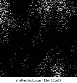 Vector grunge overlay texture. Black and white background. Abstract monochrome image includes a faded effect in dark tones