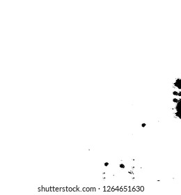Vector grunge overlay texture. Black and white background. Abstract monochrome image includes a faded effect in dark tones