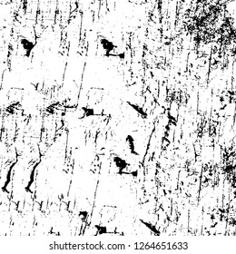 Vector grunge overlay texture. Black and white background. Abstract monochrome image includes a faded effect in dark tones