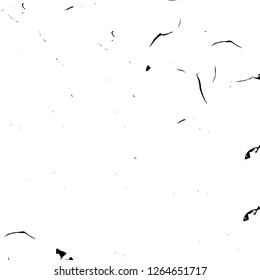 Vector grunge overlay texture. Black and white background. Abstract monochrome image includes a faded effect in dark tones