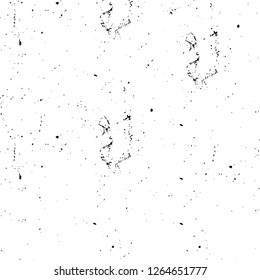 Vector grunge overlay texture. Black and white background. Abstract monochrome image includes a faded effect in dark tones