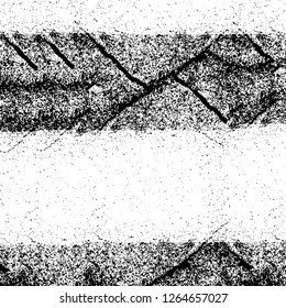 Vector grunge overlay texture. Black and white background. Abstract monochrome image includes a faded effect in dark tones