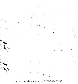 Vector grunge overlay texture. Black and white background. Abstract monochrome image includes a faded effect in dark tones