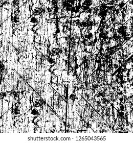 Vector grunge overlay texture. Black and white background. Abstract monochrome image includes a faded effect in dark tones