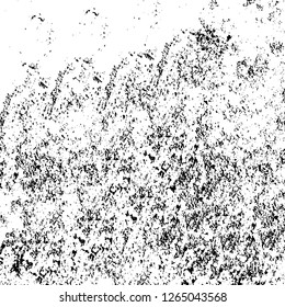 Vector grunge overlay texture. Black and white background. Abstract monochrome image includes a faded effect in dark tones
