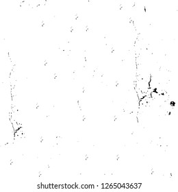 Vector grunge overlay texture. Black and white background. Abstract monochrome image includes a faded effect in dark tones