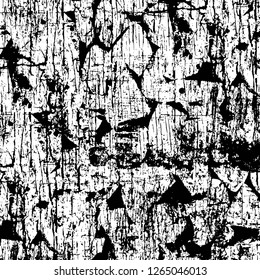 Vector grunge overlay texture. Black and white background. Abstract monochrome image includes a faded effect in dark tones