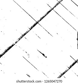 Vector grunge overlay texture. Black and white background. Abstract monochrome image includes a faded effect in dark tones