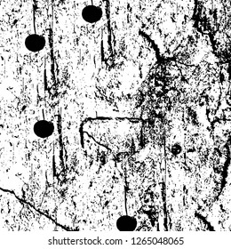 Vector grunge overlay texture. Black and white background. Abstract monochrome image includes a faded effect in dark tones