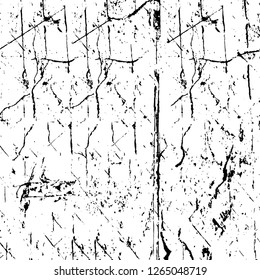 Vector grunge overlay texture. Black and white background. Abstract monochrome image includes a faded effect in dark tones