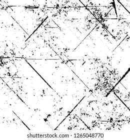 Vector grunge overlay texture. Black and white background. Abstract monochrome image includes a faded effect in dark tones