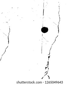 Vector grunge overlay texture. Black and white background. Abstract monochrome image includes a faded effect in dark tones