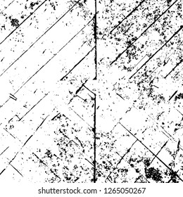Vector grunge overlay texture. Black and white background. Abstract monochrome image includes a faded effect in dark tones