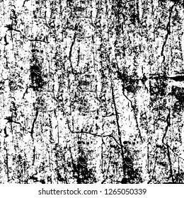 Vector grunge overlay texture. Black and white background. Abstract monochrome image includes a faded effect in dark tones