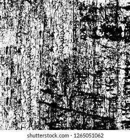 Vector grunge overlay texture. Black and white background. Abstract monochrome image includes a faded effect in dark tones