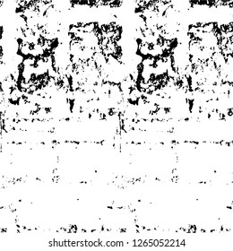 Vector grunge overlay texture. Black and white background. Abstract monochrome image includes a faded effect in dark tones