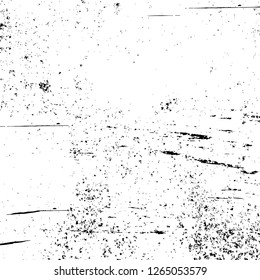 Vector grunge overlay texture. Black and white background. Abstract monochrome image includes a faded effect in dark tones