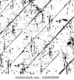 Vector grunge overlay texture. Black and white background. Abstract monochrome image includes a faded effect in dark tones