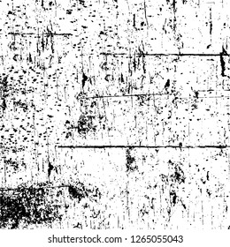 Vector grunge overlay texture. Black and white background. Abstract monochrome image includes a faded effect in dark tones