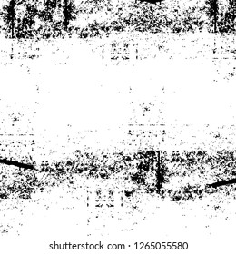 Vector grunge overlay texture. Black and white background. Abstract monochrome image includes a faded effect in dark tones