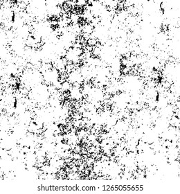 Vector grunge overlay texture. Black and white background. Abstract monochrome image includes a faded effect in dark tones