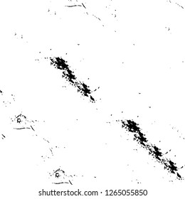 Vector grunge overlay texture. Black and white background. Abstract monochrome image includes a faded effect in dark tones