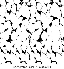 Vector grunge overlay texture. Black and white background. Abstract monochrome image includes a faded effect in dark tones