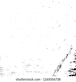 Vector grunge overlay texture. Black and white background. Abstract monochrome image includes a faded effect in dark tones