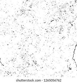 Vector grunge overlay texture. Black and white background. Abstract monochrome image includes a faded effect in dark tones