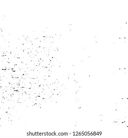 Vector grunge overlay texture. Black and white background. Abstract monochrome image includes a faded effect in dark tones