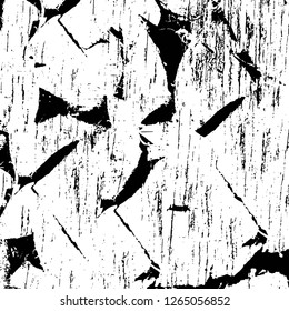 Vector grunge overlay texture. Black and white background. Abstract monochrome image includes a faded effect in dark tones