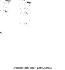 Vector grunge overlay texture. Black and white background. Abstract monochrome image includes a faded effect in dark tones