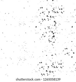 Vector grunge overlay texture. Black and white background. Abstract monochrome image includes a faded effect in dark tones
