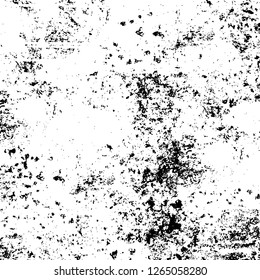 Vector grunge overlay texture. Black and white background. Abstract monochrome image includes a faded effect in dark tones