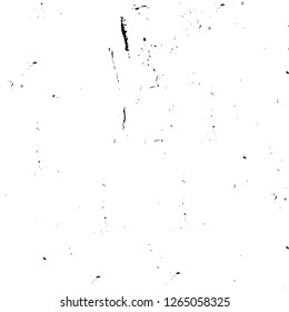 Vector grunge overlay texture. Black and white background. Abstract monochrome image includes a faded effect in dark tones