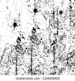 Vector grunge overlay texture. Black and white background. Abstract monochrome image includes a faded effect in dark tones