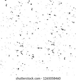 Vector grunge overlay texture. Black and white background. Abstract monochrome image includes a faded effect in dark tones