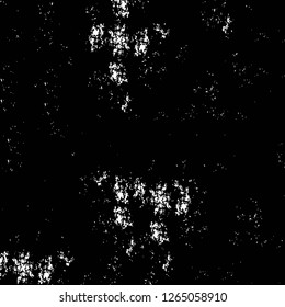 Vector grunge overlay texture. Black and white background. Abstract monochrome image includes a faded effect in dark tones