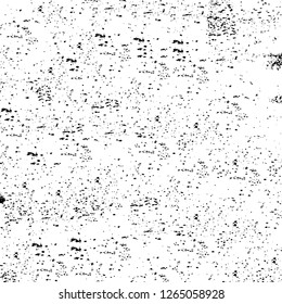 Vector grunge overlay texture. Black and white background. Abstract monochrome image includes a faded effect in dark tones