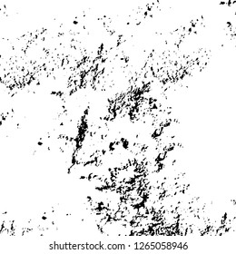 Vector grunge overlay texture. Black and white background. Abstract monochrome image includes a faded effect in dark tones