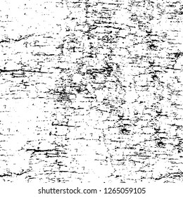 Vector grunge overlay texture. Black and white background. Abstract monochrome image includes a faded effect in dark tones