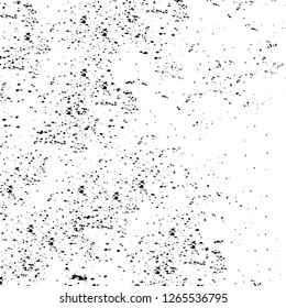 Vector grunge overlay texture. Black and white background. Abstract monochrome image includes a faded effect in dark tones