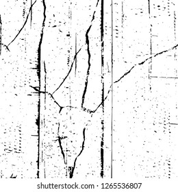 Vector grunge overlay texture. Black and white background. Abstract monochrome image includes a faded effect in dark tones