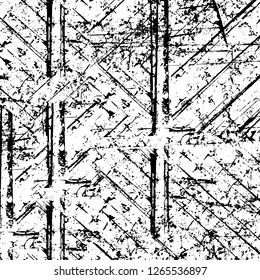 Vector grunge overlay texture. Black and white background. Abstract monochrome image includes a faded effect in dark tones