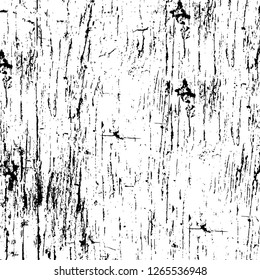 Vector grunge overlay texture. Black and white background. Abstract monochrome image includes a faded effect in dark tones