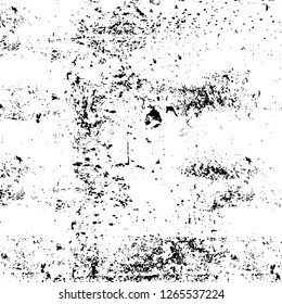 Vector grunge overlay texture. Black and white background. Abstract monochrome image includes a faded effect in dark tones