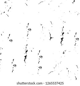 Vector grunge overlay texture. Black and white background. Abstract monochrome image includes a faded effect in dark tones
